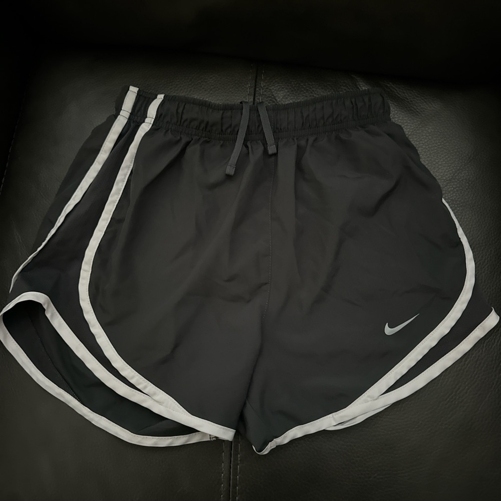 Nike Women's Black and Gray Athletic Shorts